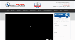 Desktop Screenshot of mallardmfg.com